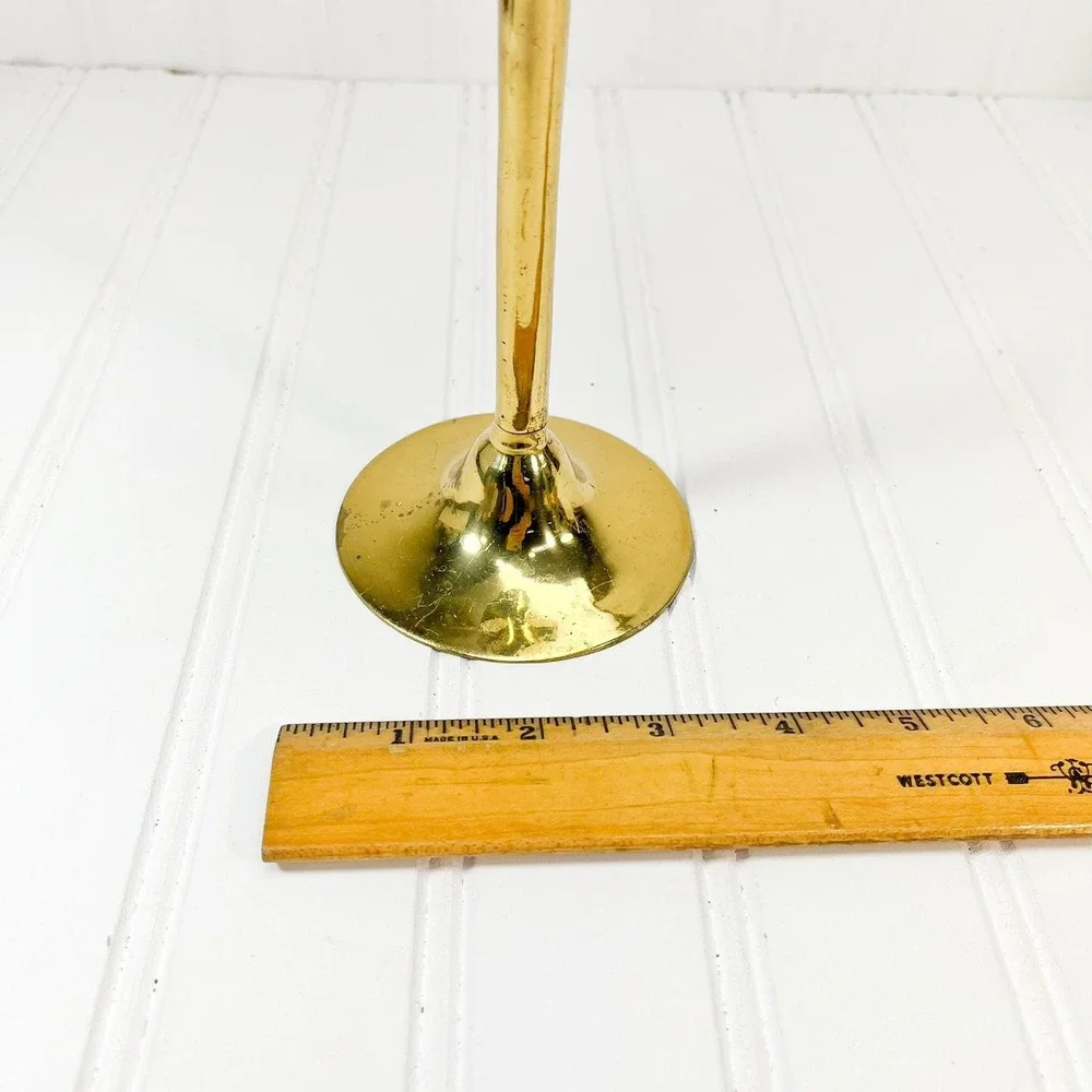 Vintage Tall Brass Vase - Made in‎ India